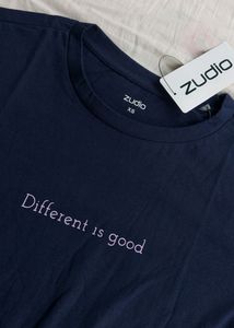 Navy Blue Tee From Zudio