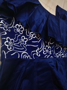 Blue Flowery Top