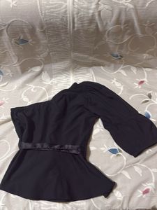 Chic Black One-Shoulder Top