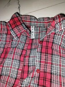 Red Plaid Top &amp; Cami Set
