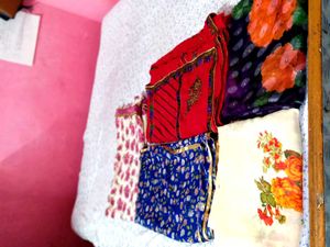 Assorted Indian Print Fabrics Saree