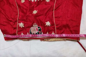 Embroided Organza Saree With Bag