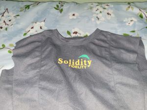 Gray Graphic Tee metallic