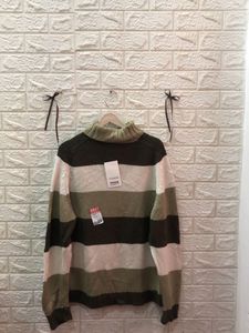 Fusion Max Striped Turtleneck Sweater