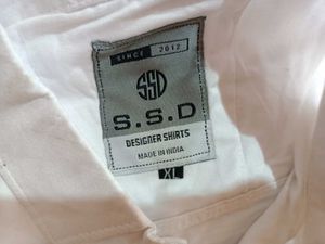 SSD White Striped Shirt - XL