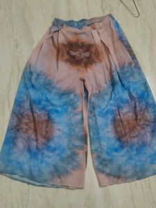 Tie-dye flared trouser