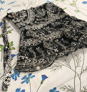 Boho Print Wrap Skirt