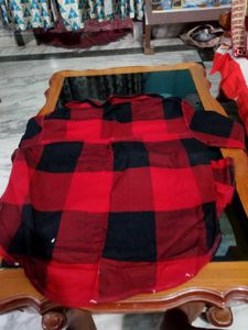 Red &amp; Black Plaid Flannel
