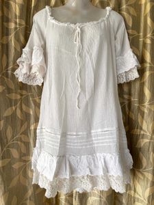 White Flare Dress