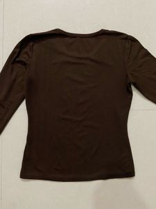 Brown Casual Top