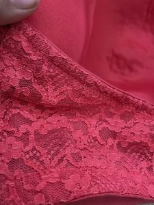 Pink Lace Trim Bra