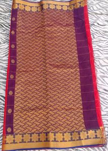 red colour beautiful saree