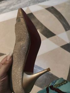 Sparkly Gold Heels