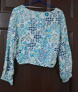 Floral Print Crop Top