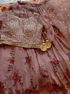 Georgette Lehenga Chunni With Sequence Work