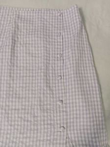 Purple striped skirt