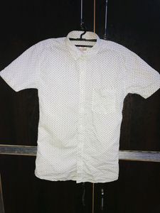 Printed White Shirt