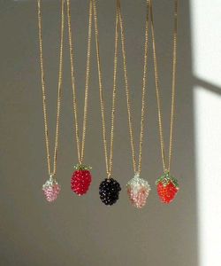Berry Beaded Necklace