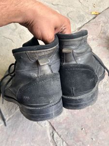 Men&#39;s Black Leather Boots Uk10