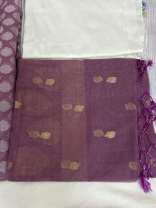 Grape Colour Banarasi Suit Set