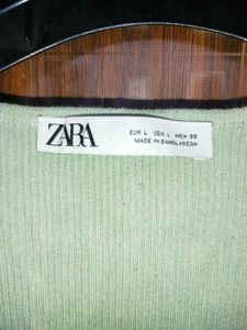 Zara Knit Bodysuit Top