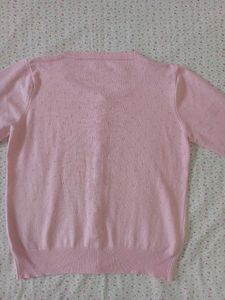 Pink Pointelle Cardigan