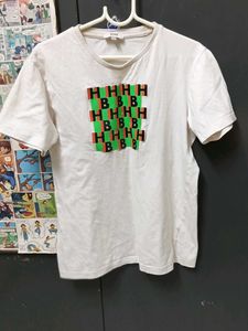 Cybercore White Tshirt With Unique Prints