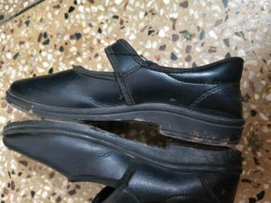 Action Brand Black School Shoes In 1 Number