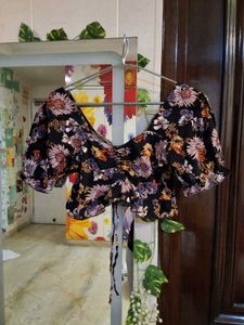 Floral Print Crop Top