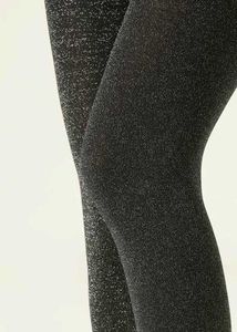 Imported Black Golden Glittered Seamless Stockings