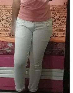 White High-Waisted Jeans Buy Soon