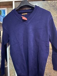 Navy Blue V-Neck Sweater