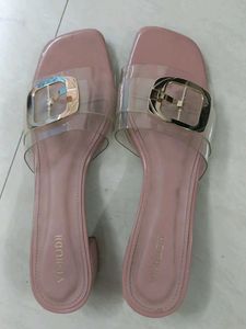 Pink Block Heels Stylish women