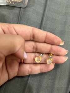 Sale! Gold Crystal Small Earings
