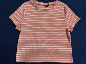 Striped Ribbed Tee