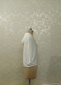 White Hooded Pullover Top