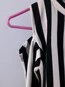 Striped Cold Shoulder Top