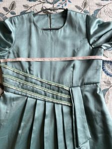 Party Wear Hourglass Midi Mint  Dress