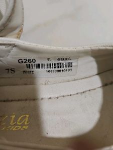Girls White Bow Shoes