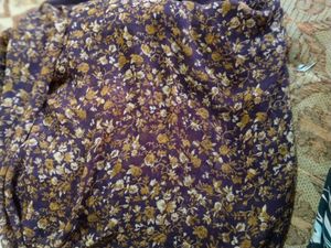 Floral Print Saree