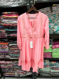 Pink Fit &amp; Flare Dress