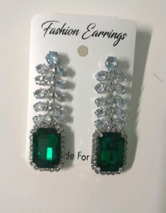 AD Emerald Drop Earrings
