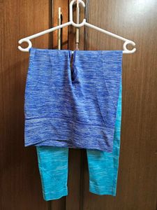 Ombre Blue Active Wear Leggings