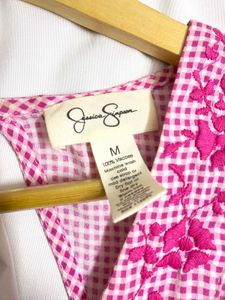 Pink Gingham Dress 💕🌸