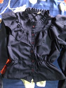 Very Cute Navy Blue Top For Women