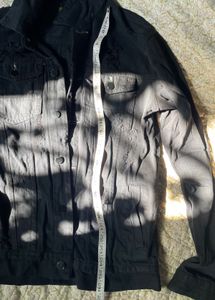 BLACK DENIM JACKET 1800₹(Unisex) (Bargainable)