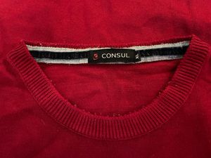 Smart Red Sweater Machine Made