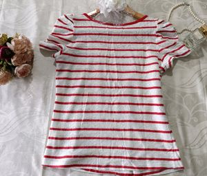 Red Striped Top