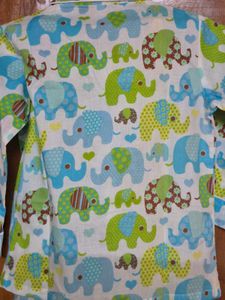 Elephant Print Pajama Set(avl Size 2-6 Years)