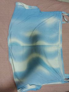 Blue &amp; White Tie-Dye Top